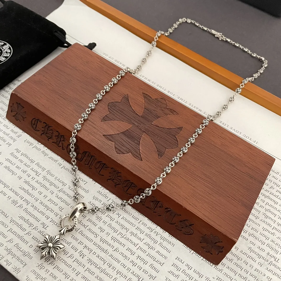 크롬하츠 크로스볼 육각형 펜던트 목걸이 상세 이미지 8