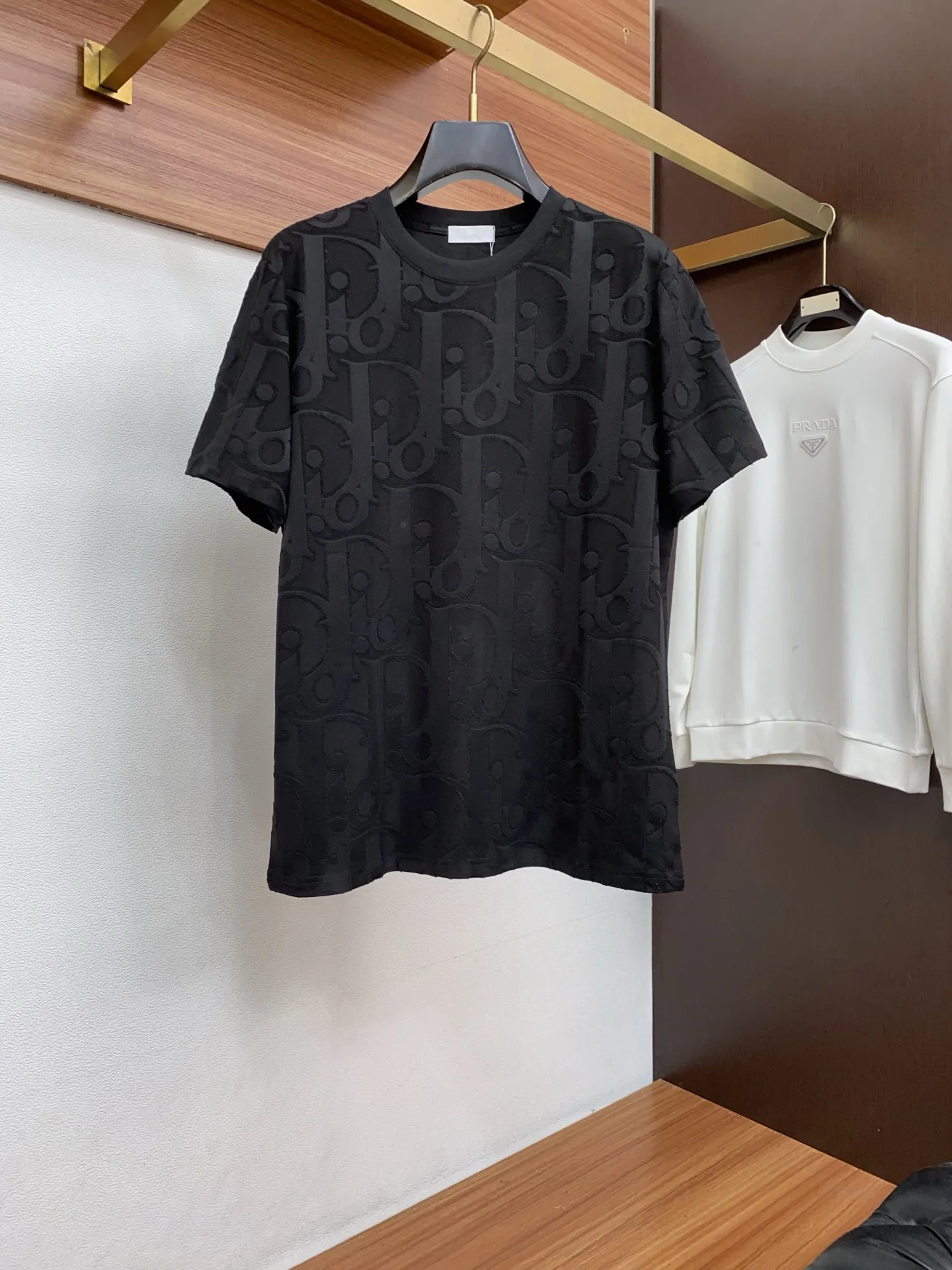 디올 코튼 크루넥 남성 반팔 티셔츠 상세 이미지 1