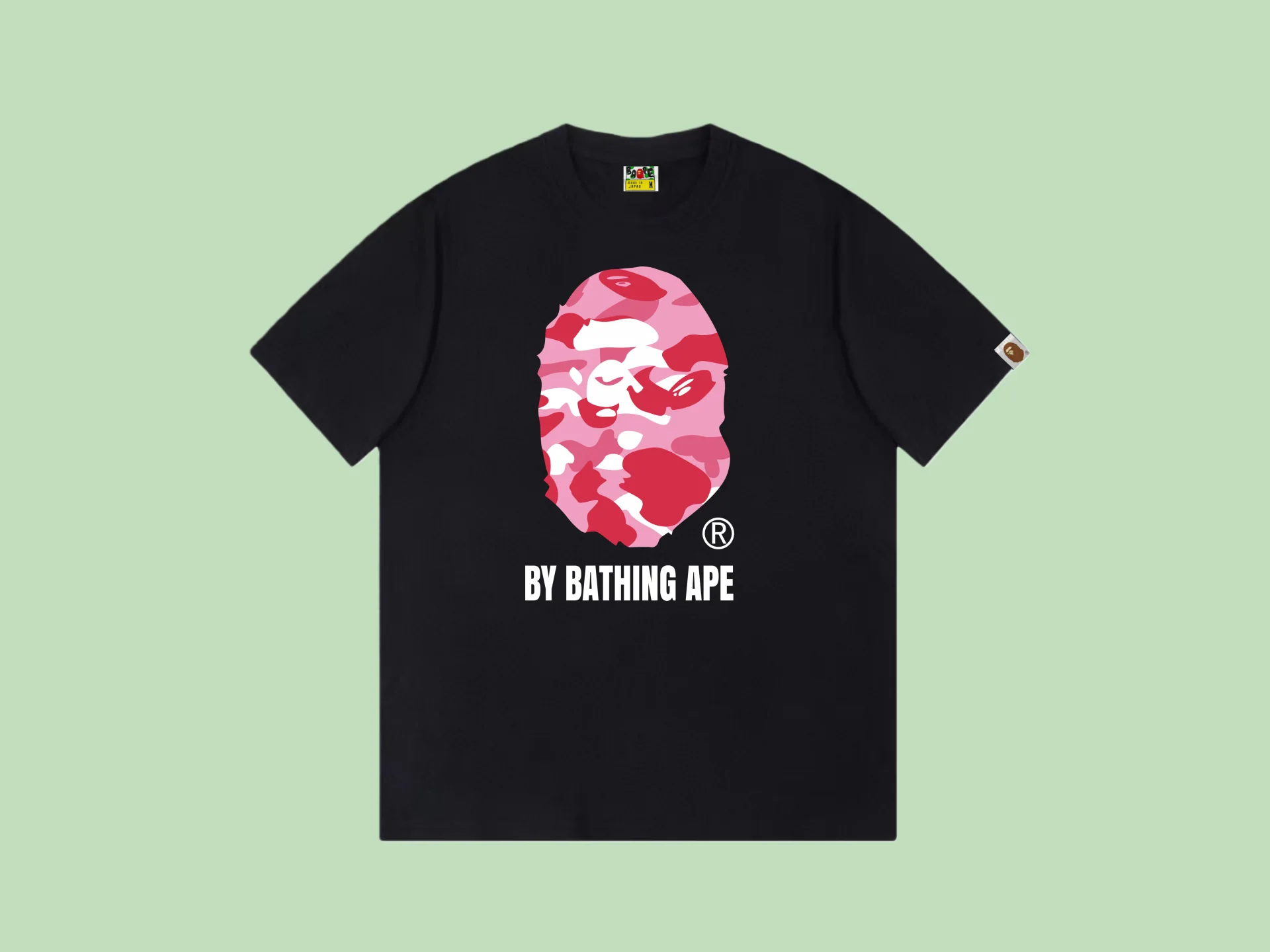 베이프 원숭이 프린트 남성 반팔 티셔츠 B232 상세 이미지 1