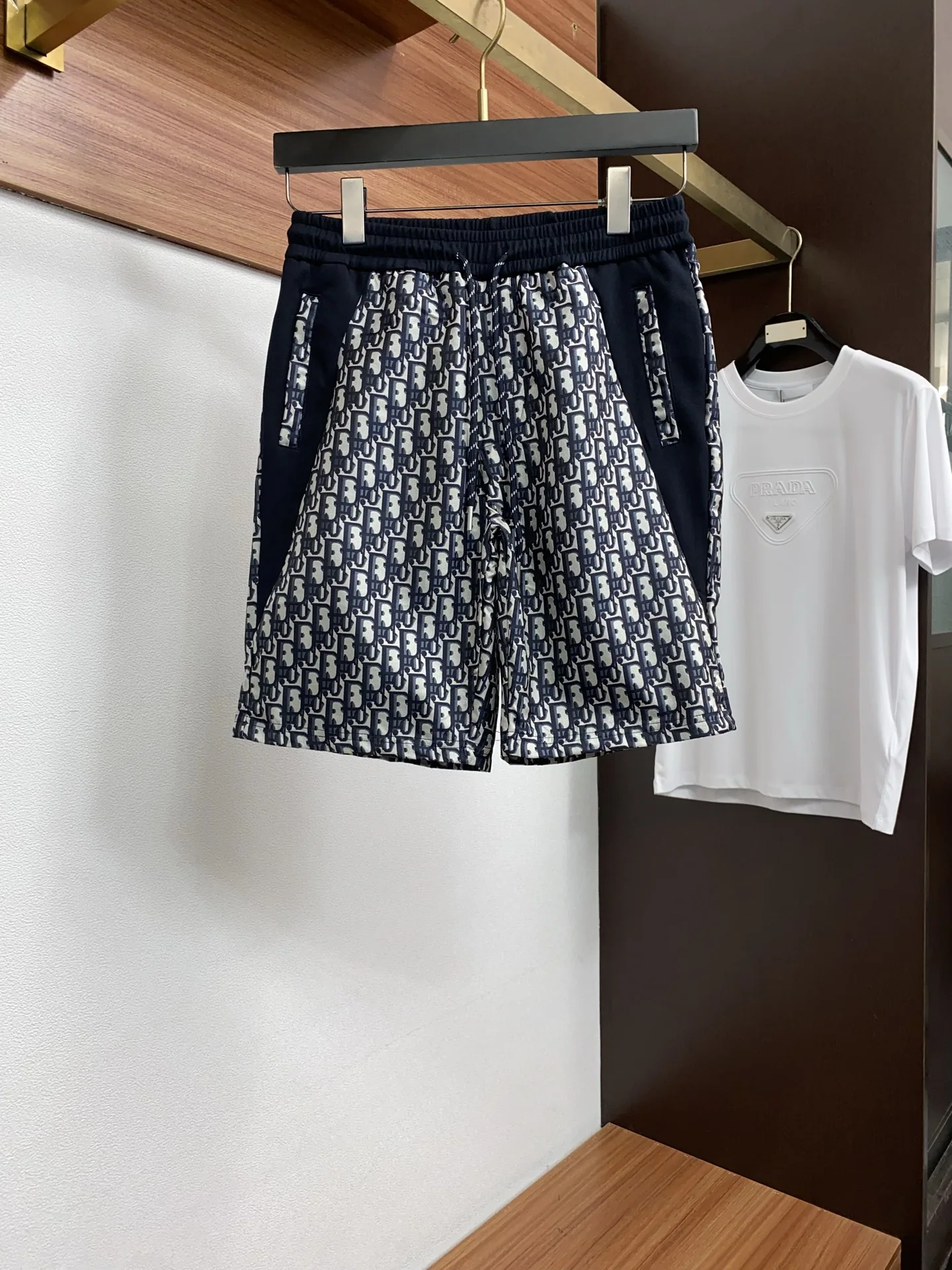 디올 텐셀 면 혼방 남성 반바지 156720