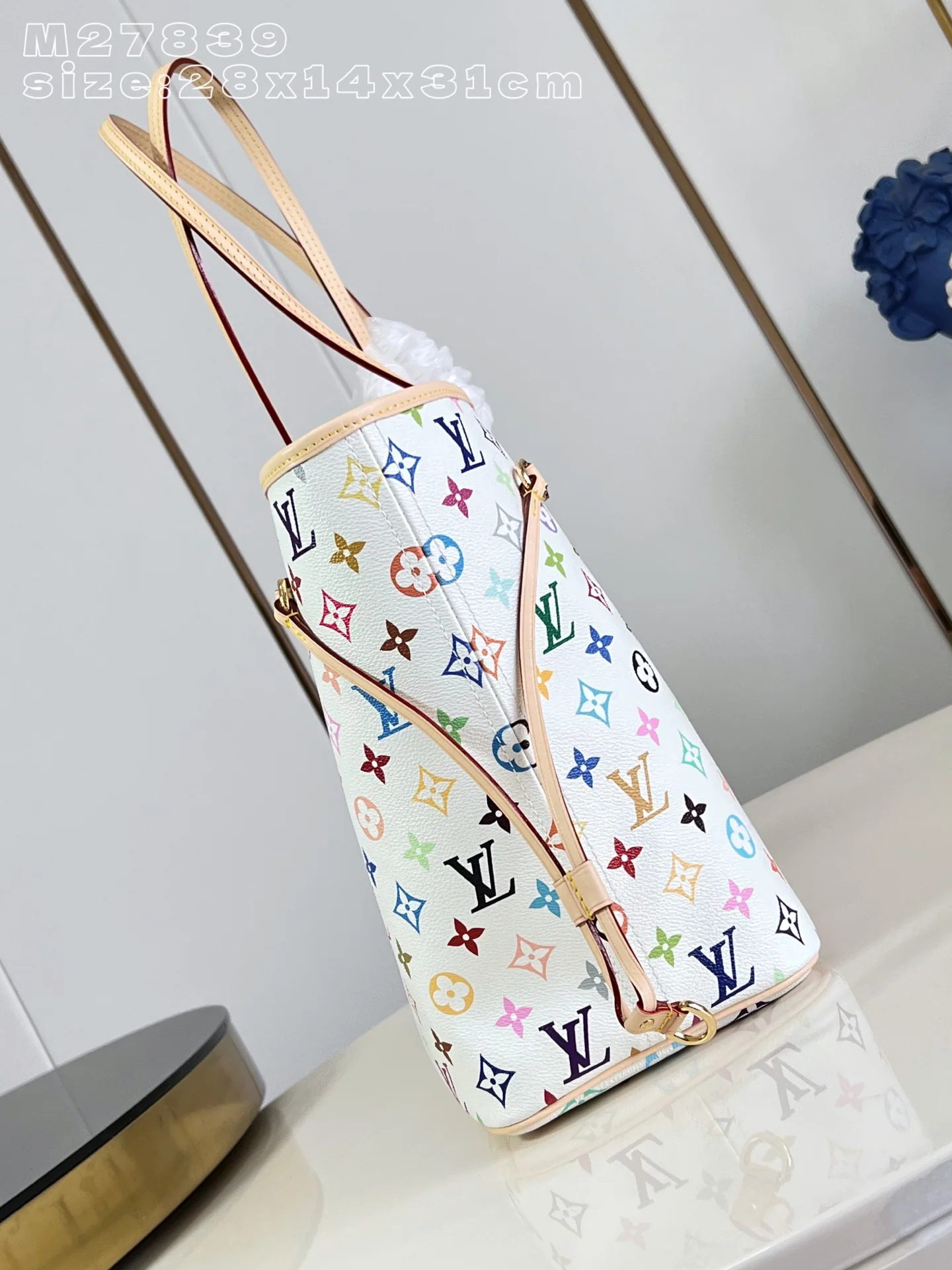 루이비통 화이트 네버풀 미디엄 백 M27839 상세 이미지 7