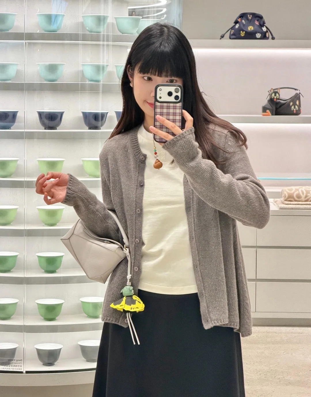 로에베 컬러 블록 래글런 반팔 티셔츠 상세 이미지 7