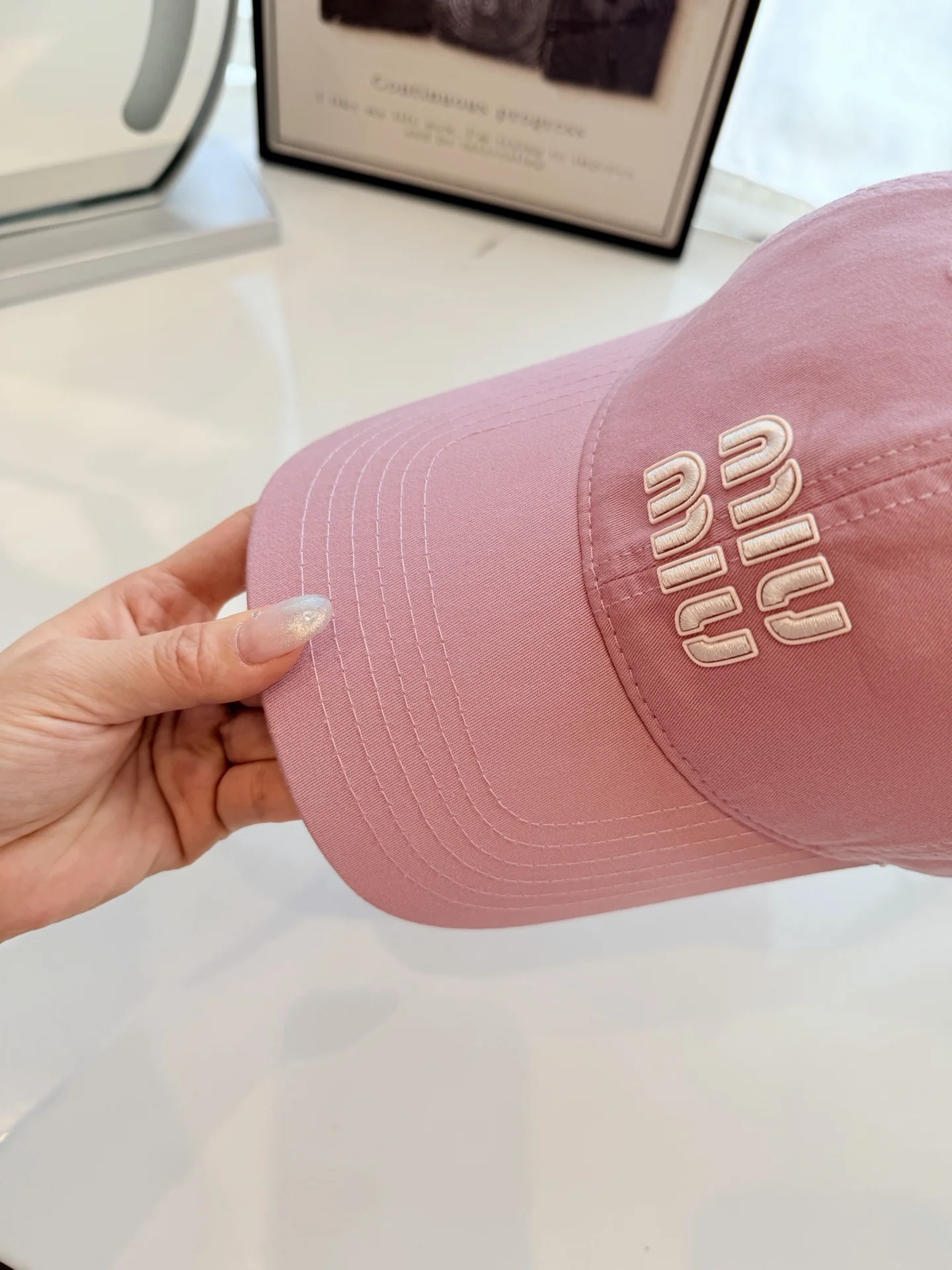 미우미우 모자 80794 Miu Miu Cap 상세 이미지 4