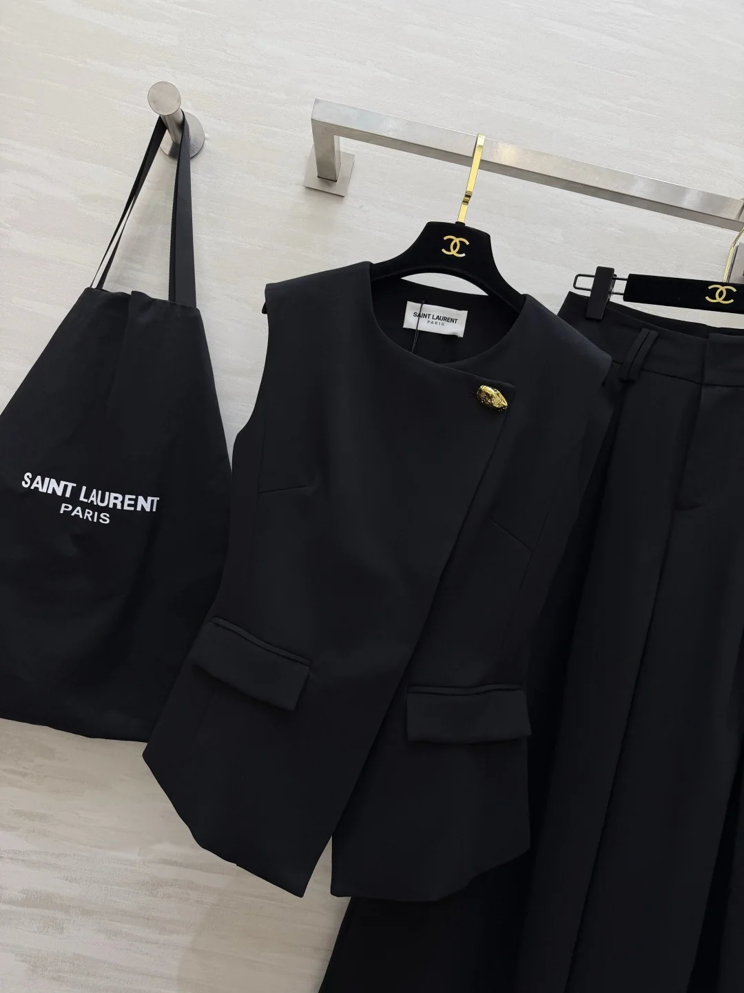 생로랑 여성 린넨 베스트 세트 상세 이미지 2