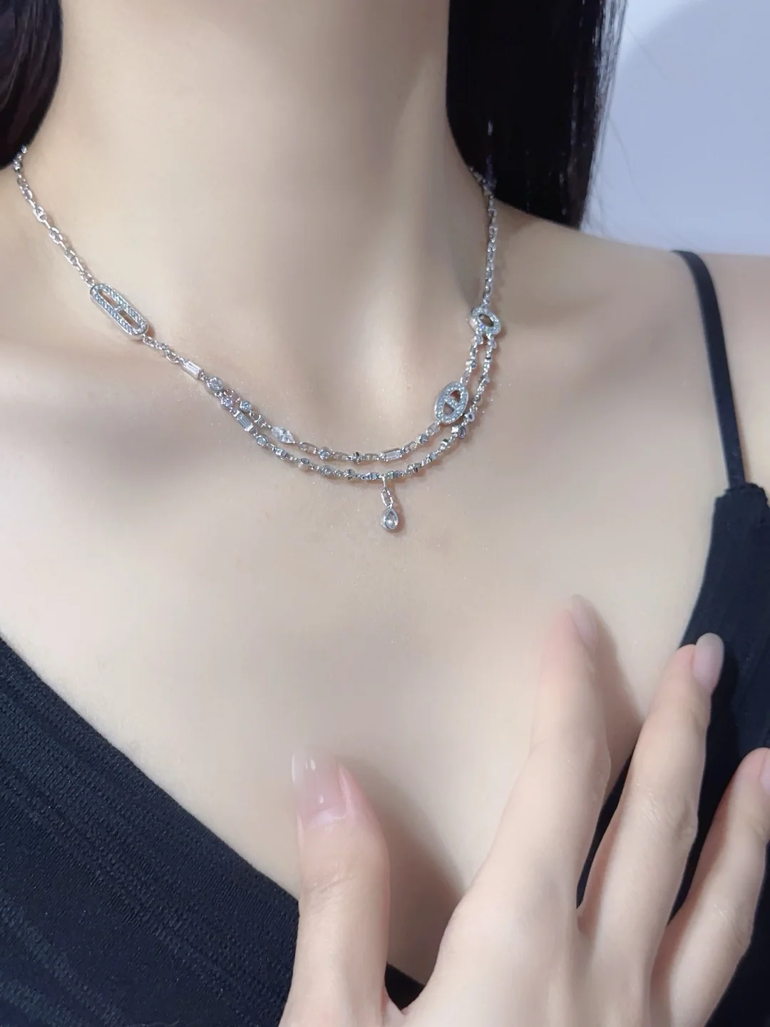 에르메스 마이리틀포니 다이아몬드 더블 레이어 목걸이 상세 이미지 2