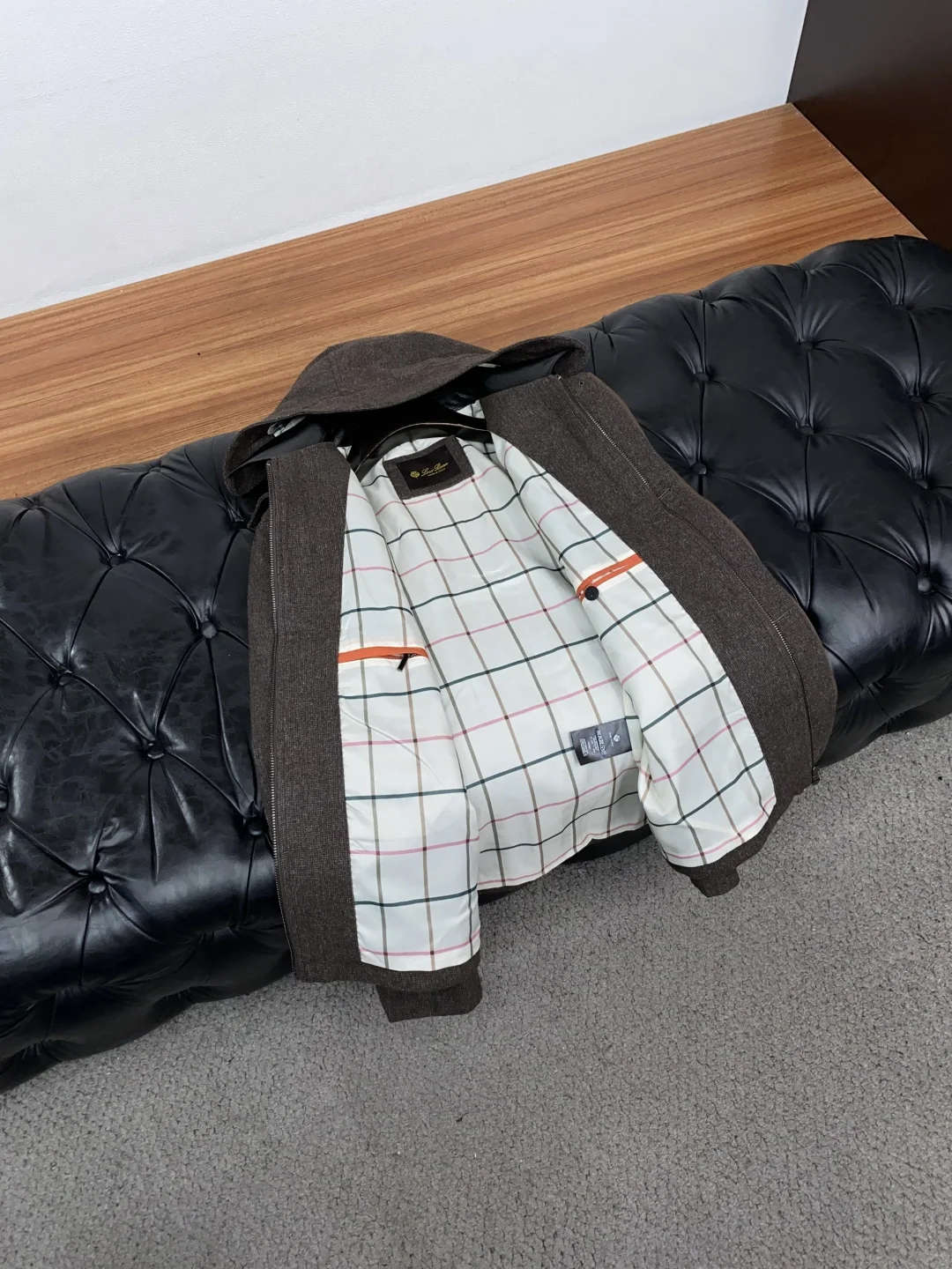 로로피아나 자카드 코튼 후드 자켓 상세 이미지 7
