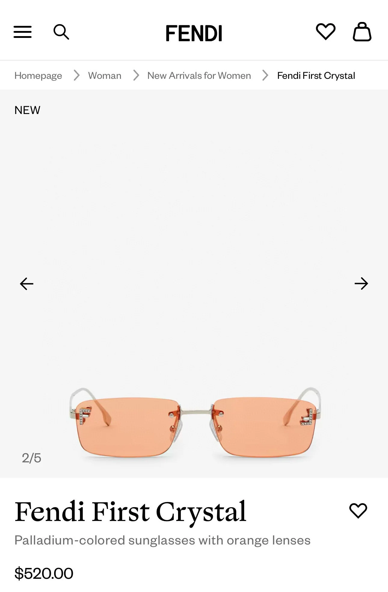 펜디 선글라스 74272 Fendi Sunglasses 상세 이미지 5