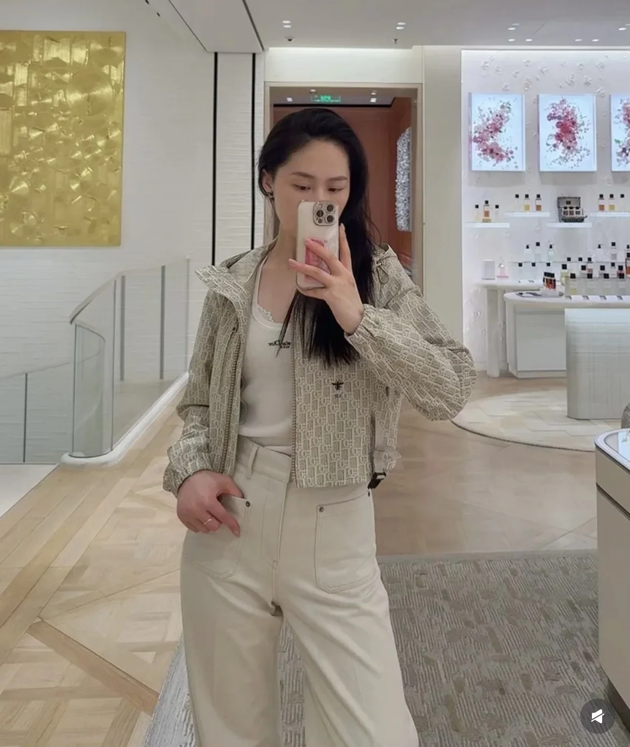 디올 골드 오블리크 자카드 여성 자켓 25 SS 상세 이미지 9