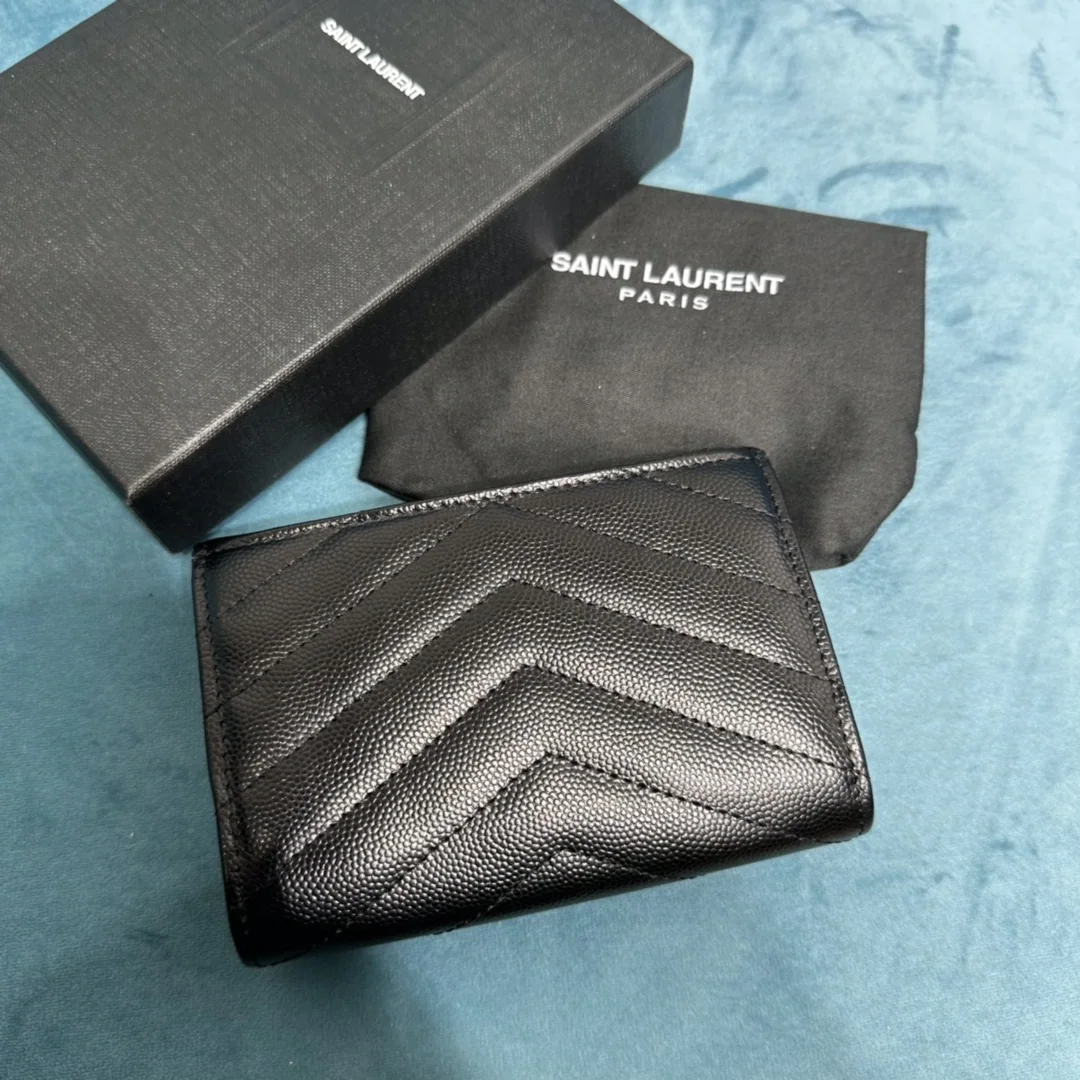 생로랑 캐비어 가죽 YSL 로고 지갑 상세 이미지 2