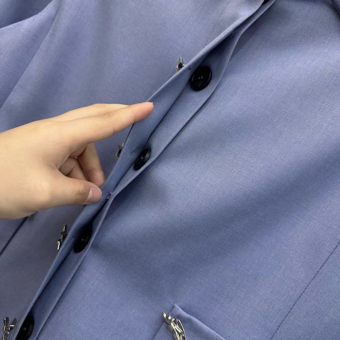 디올 컬러 블록 스탠드 카라 재킷 세트 상세 이미지 3