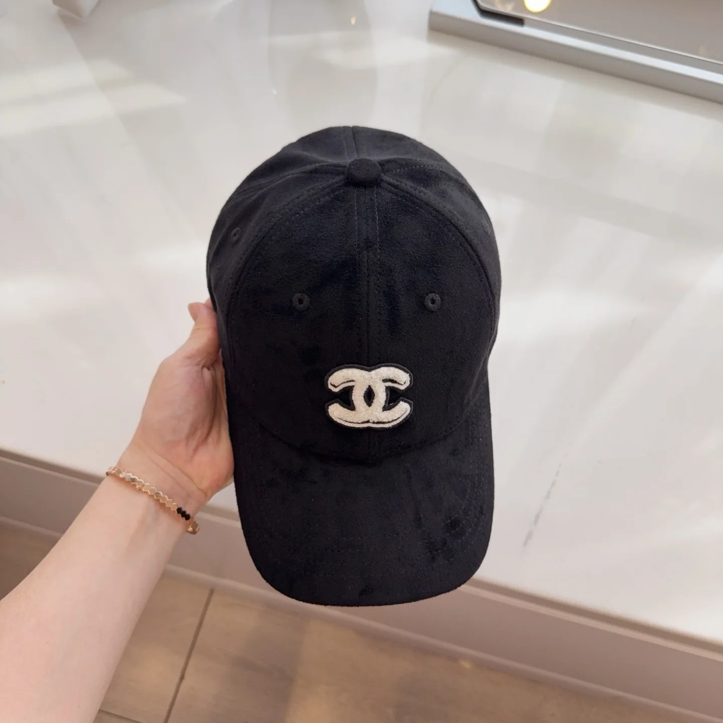 샤넬 벨벳 베이스볼 모자 상세 이미지 7