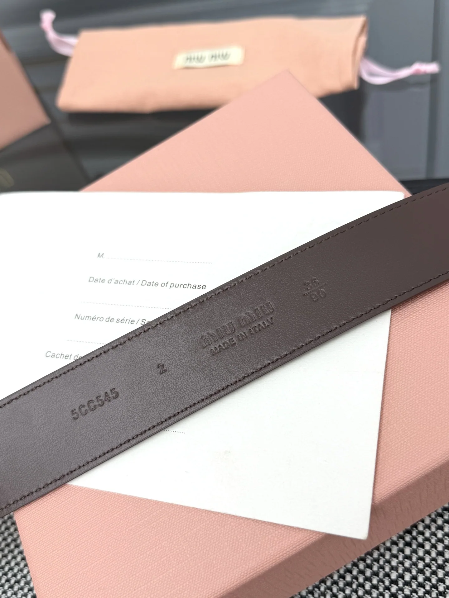 미우미우 벨트 57917 Miu Miu Belt 상세 이미지 6