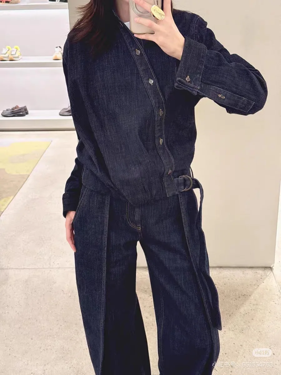 로에베 워시드 데님 크롭 자켓 상세 이미지 8