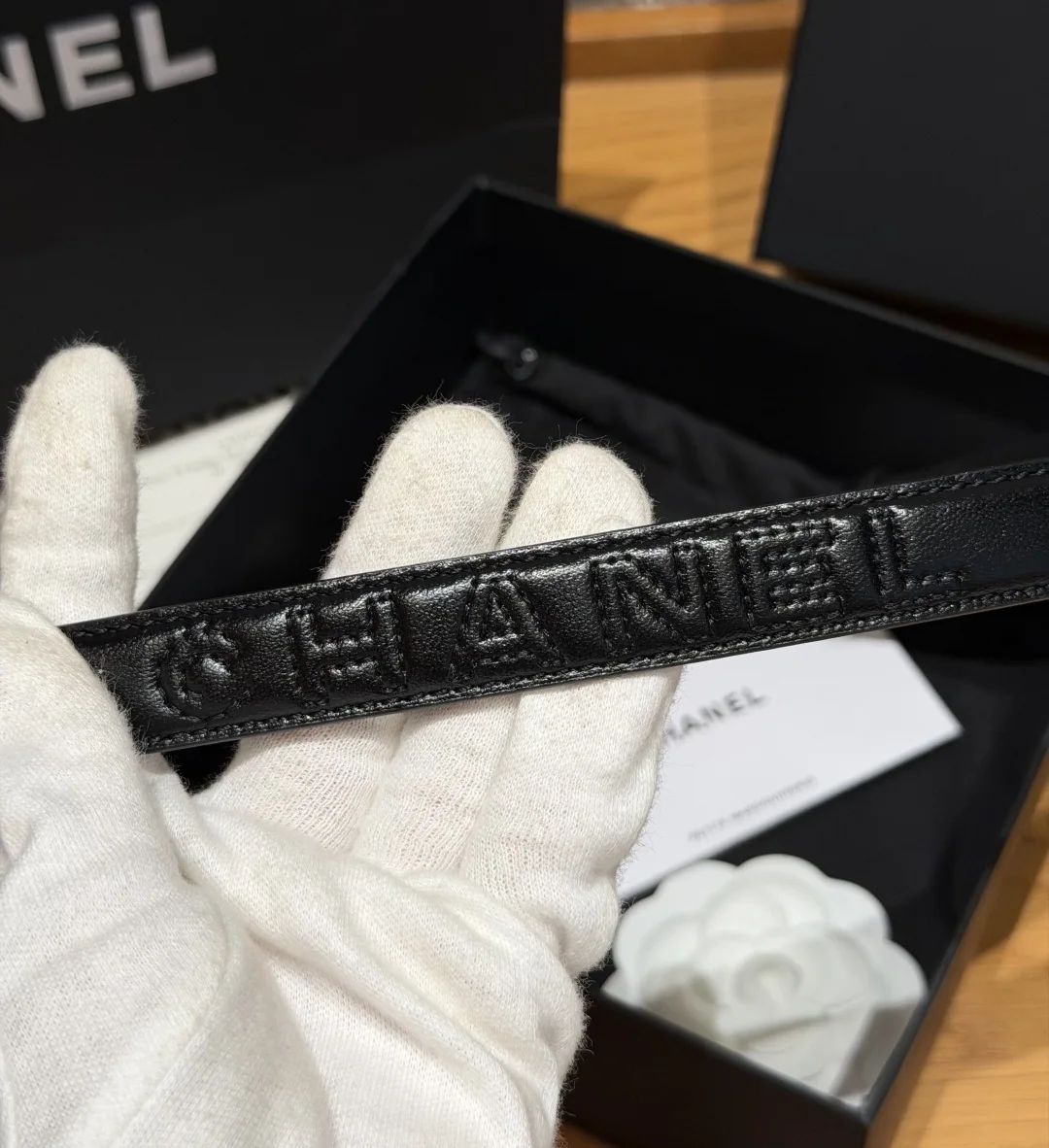 샤넬 퀼팅 램스킨 20mm 벨트 상세 이미지 6