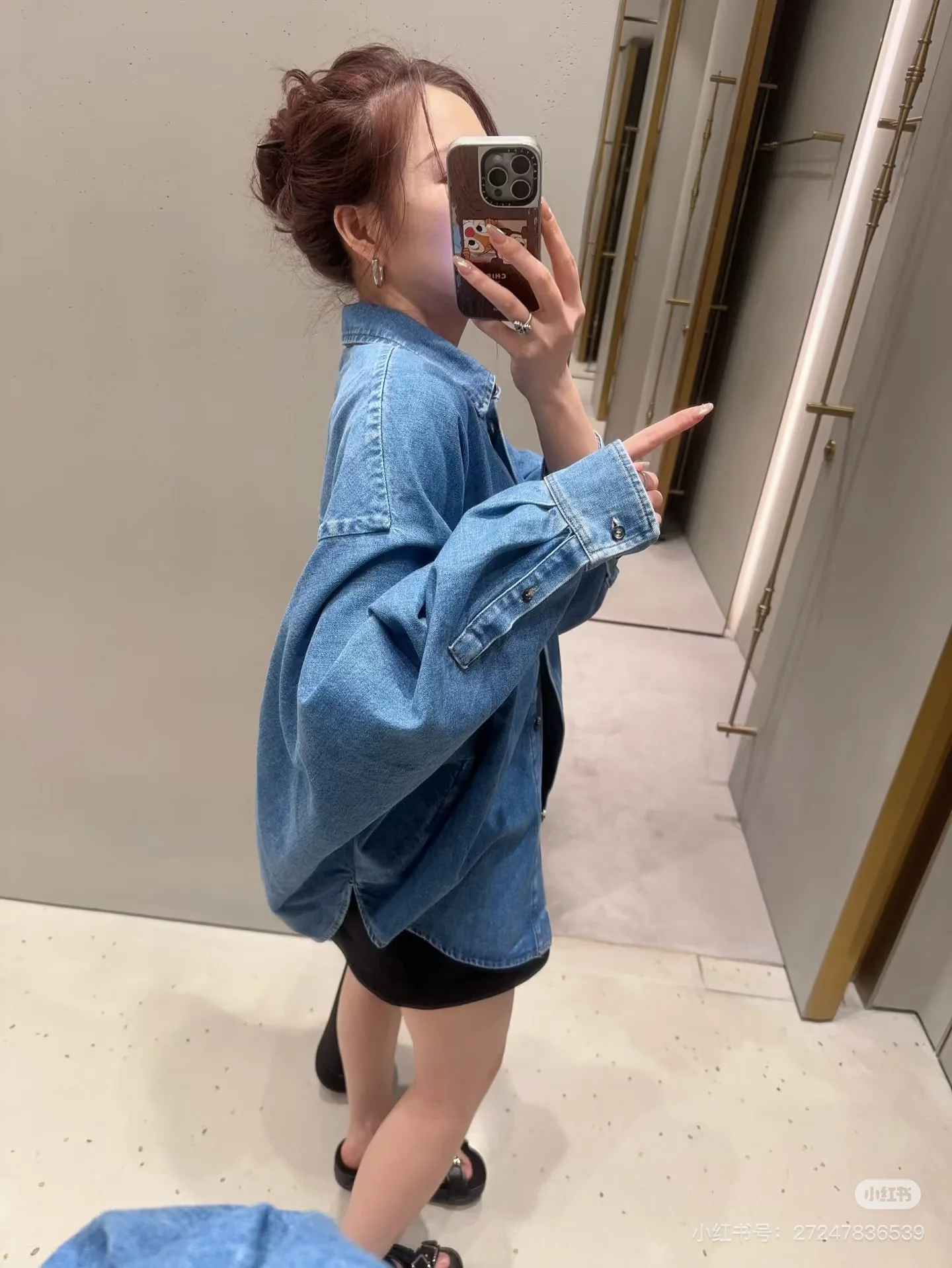 로에베 오버사이즈 데님 셔츠 상세 이미지 6