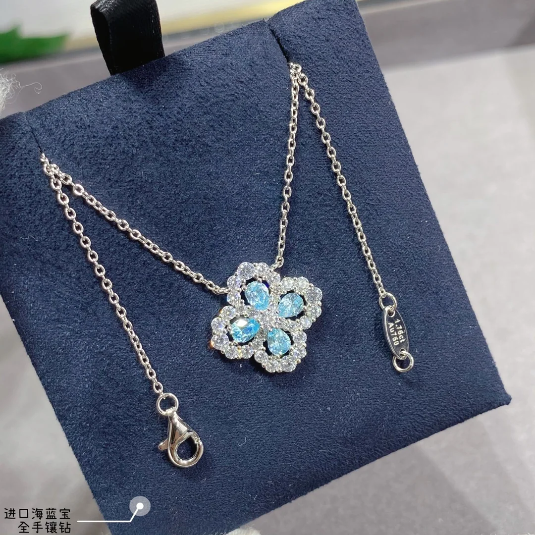 해리윈스턴 아쿠아마린 다이아몬드 목걸이 상세 이미지 9