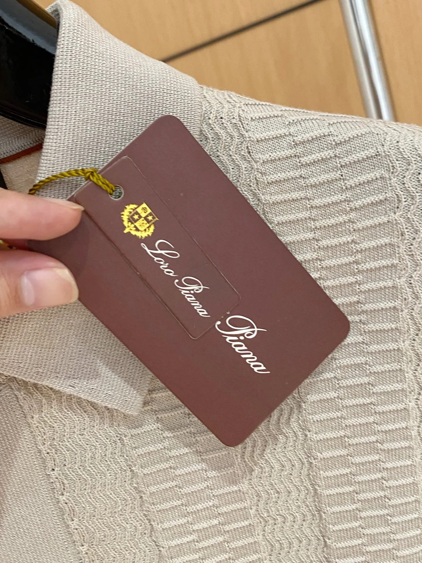 로로피아나 린넨 혼방 남성 반팔 티셔츠 상세 이미지 6