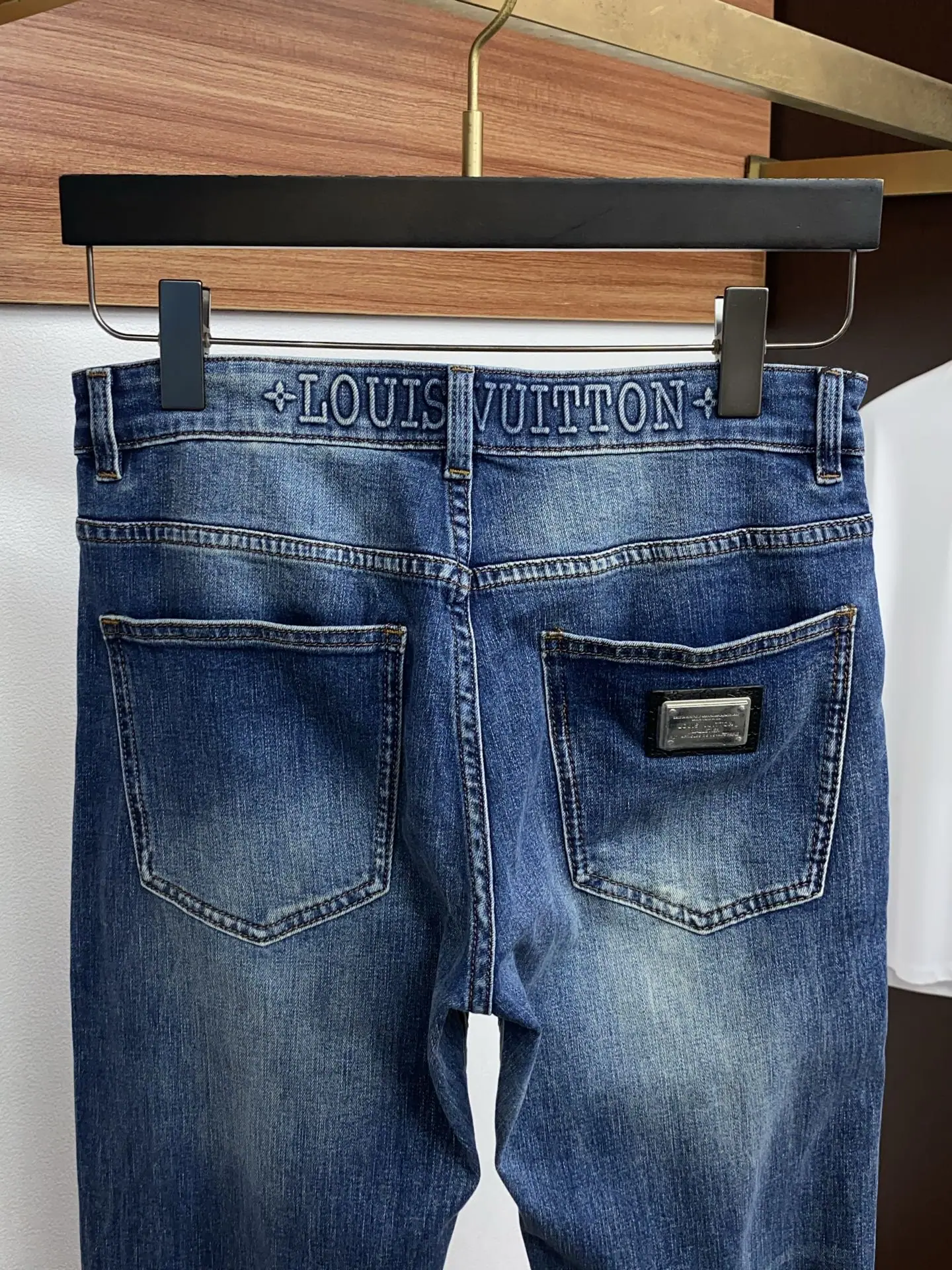 루이비통 데님 남성 바지 상세 이미지 9