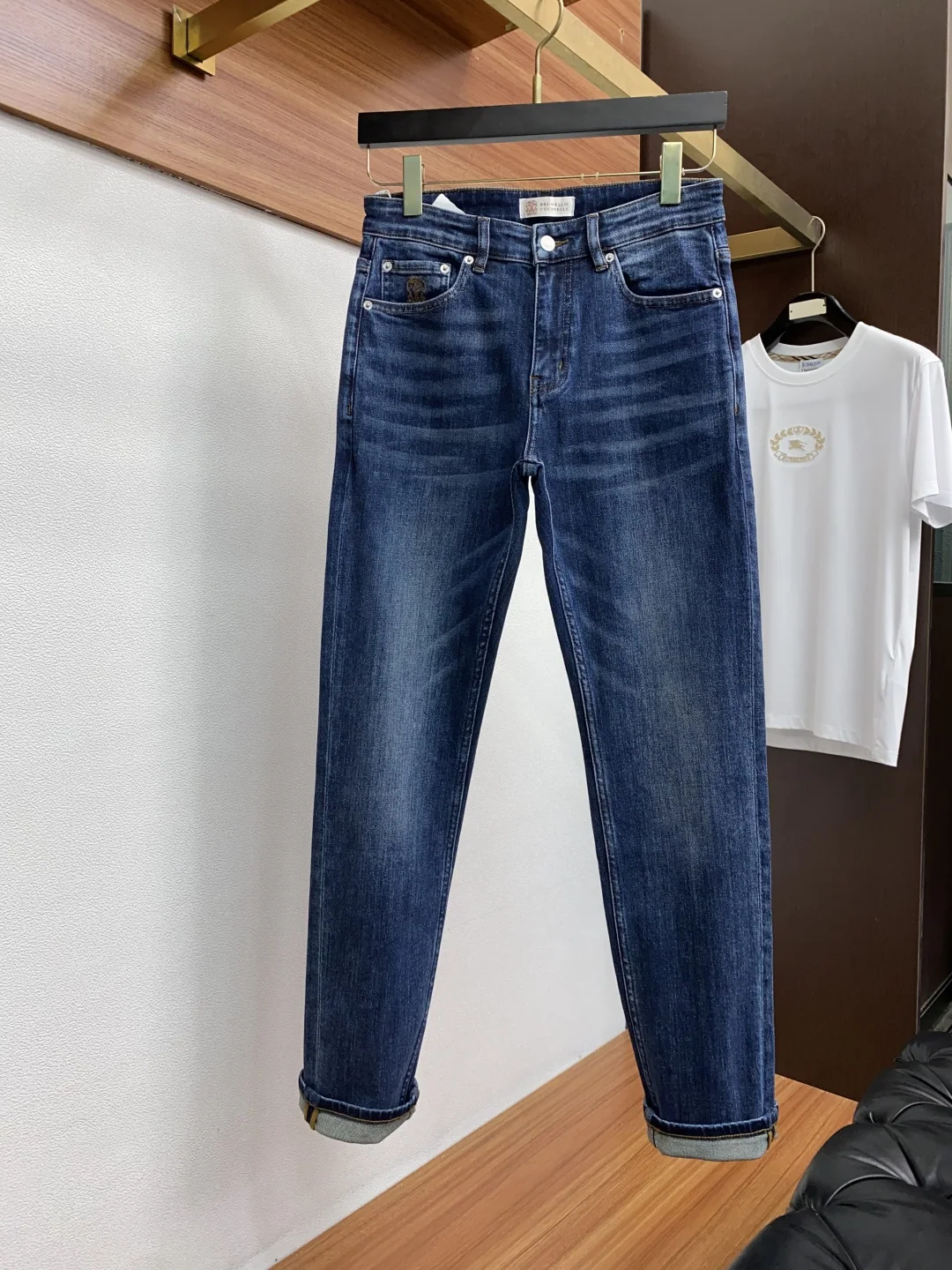 브루넬로쿠치넬리 슬림 스트레이트 레그 남성 바지 25SS 상세 이미지 2