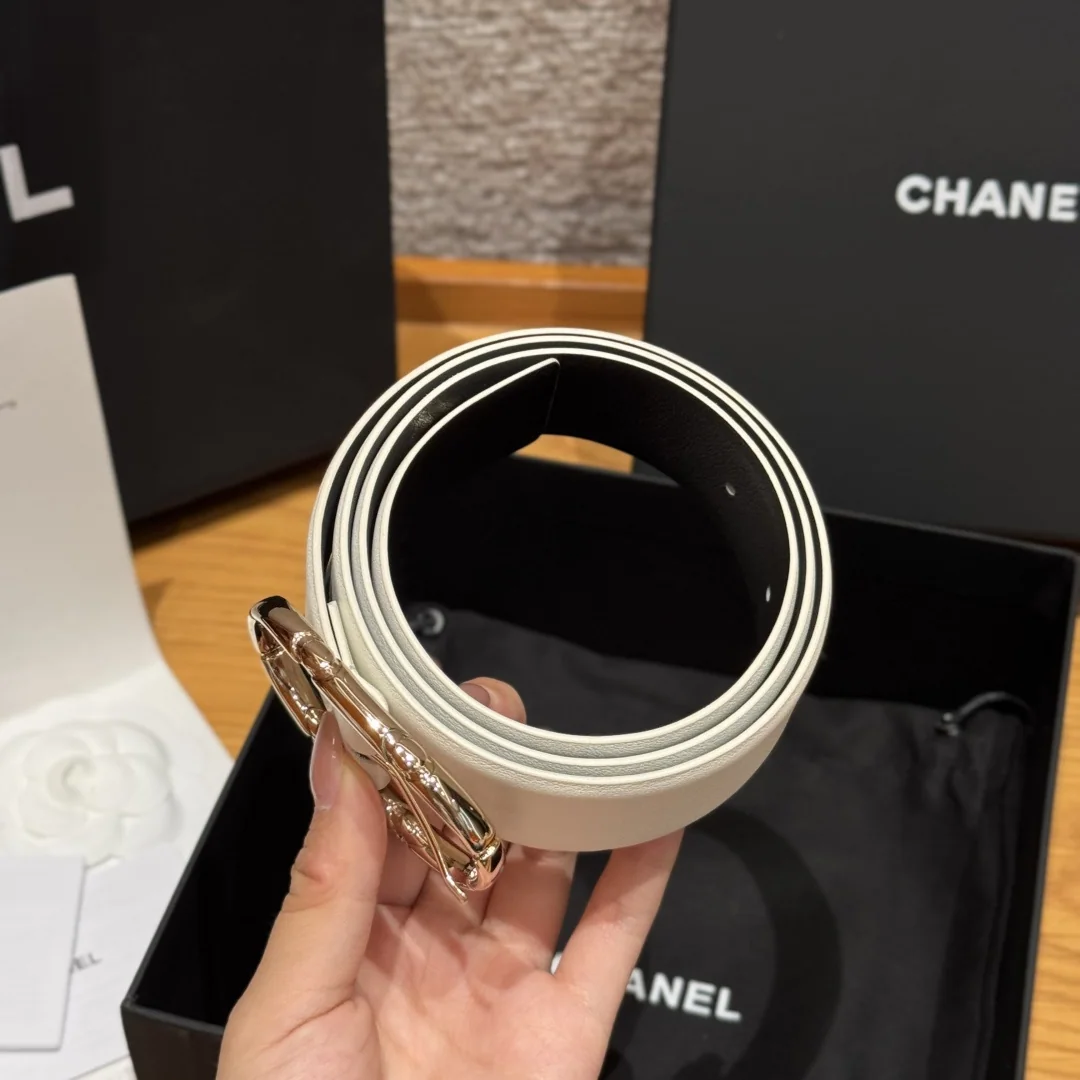 샤넬 양면 카프스킨 벨트 상세 이미지 4