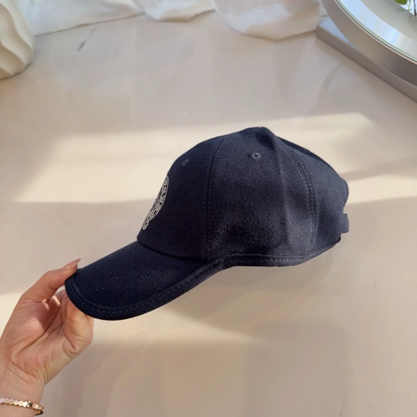 크롬하츠 기모 면 베이스볼 캡 상세 이미지 5
