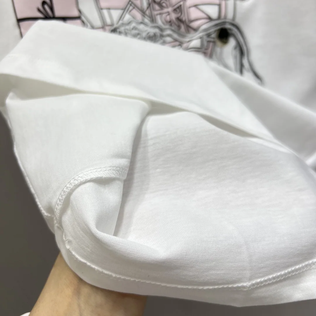 샤넬 리본 큐빅 장식 라운드넥 반팔 티셔츠 5828 상세 이미지 7