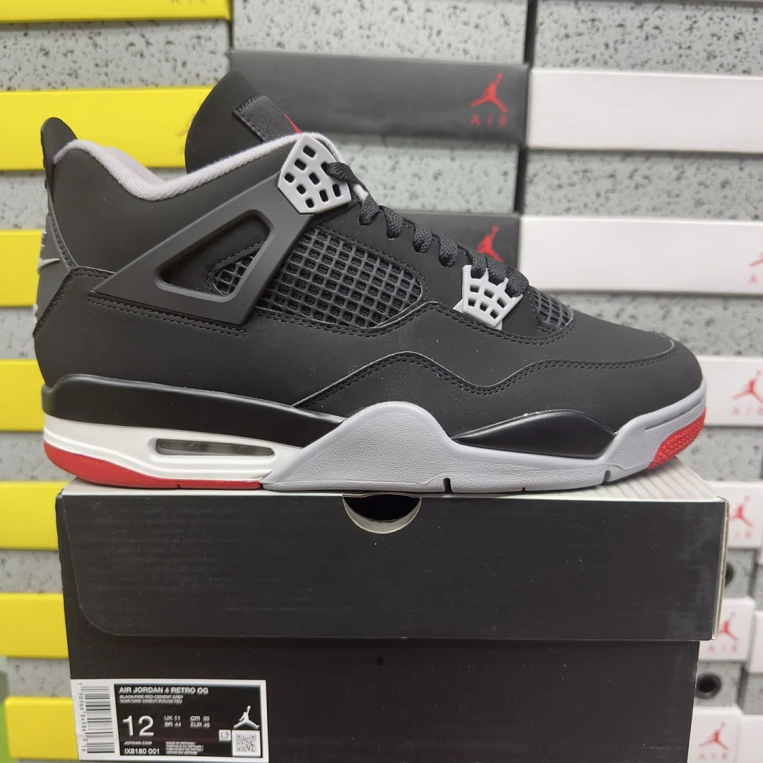 나이키 [GX] 조던 4 레트로 OG IX8180-001 201885 Nike Jordan 4 Retro OG Bred 2026