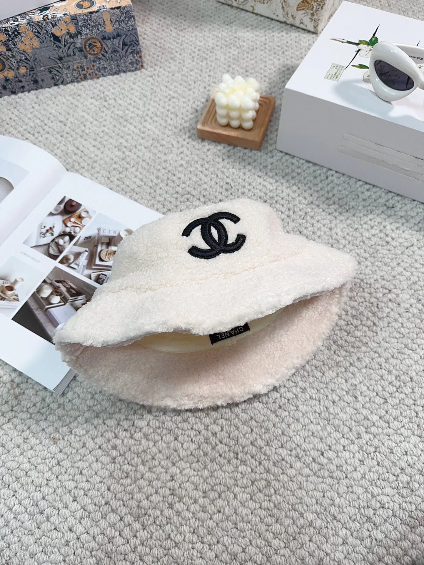 샤넬 램스킨 버킷 햇 모자 상세 이미지 8