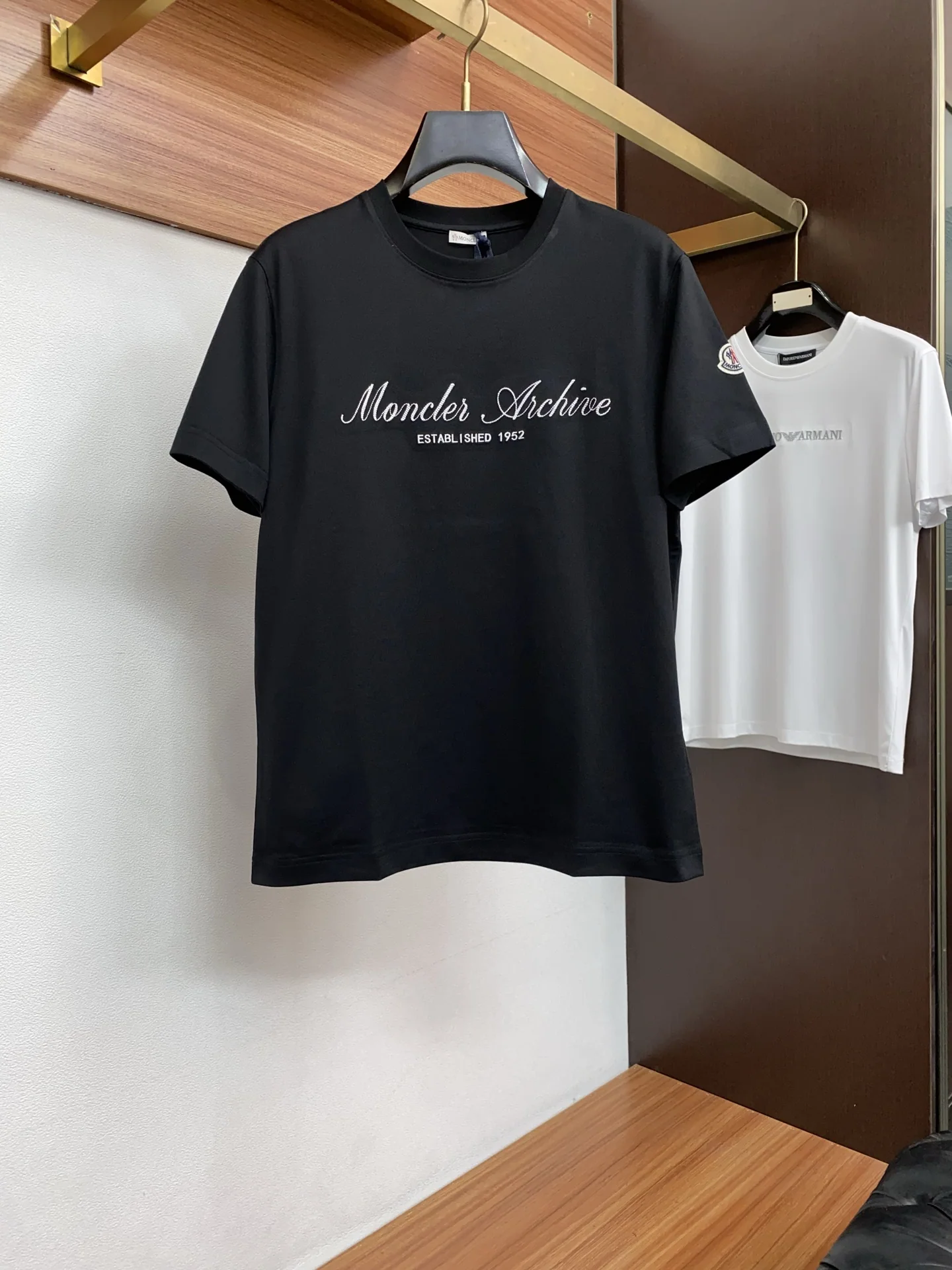 몽클레어 26 SS 면 크루넥 반팔 티셔츠 남성용 P250 상세 이미지 1