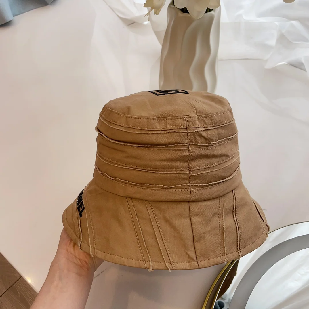 샤넬 빈티지 코튼 패치워크 버킷햇 상세 이미지 5