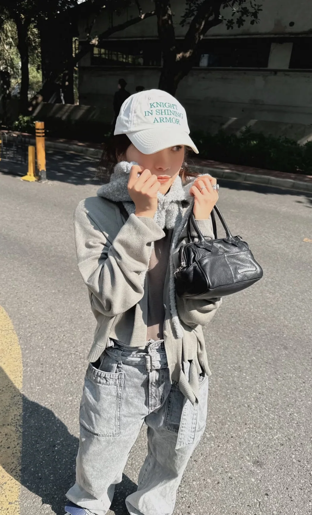 크롬하츠 925 실버 가죽 미니 토트백 상세 이미지 13