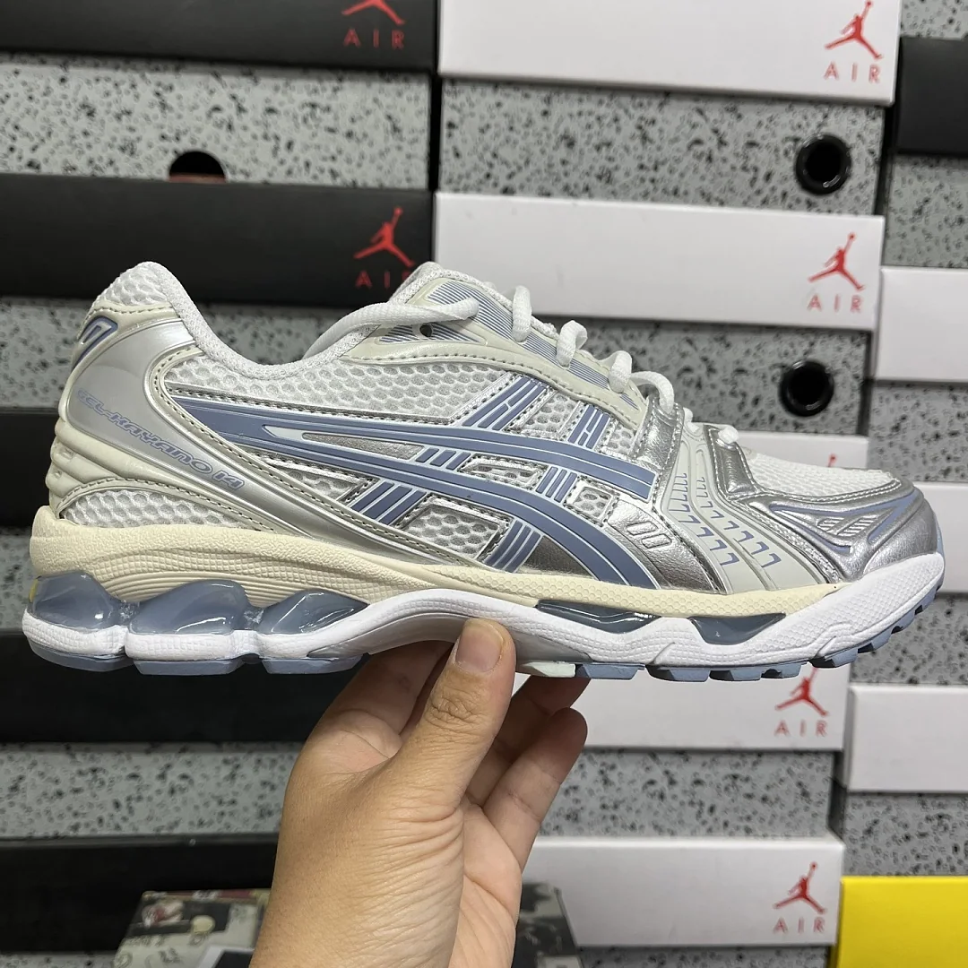 아식스 [TOP] 젤 카야노 14 1203A537-115 200332 Asics Gel-Kayano 14 White Light Navy 상세 이미지 6