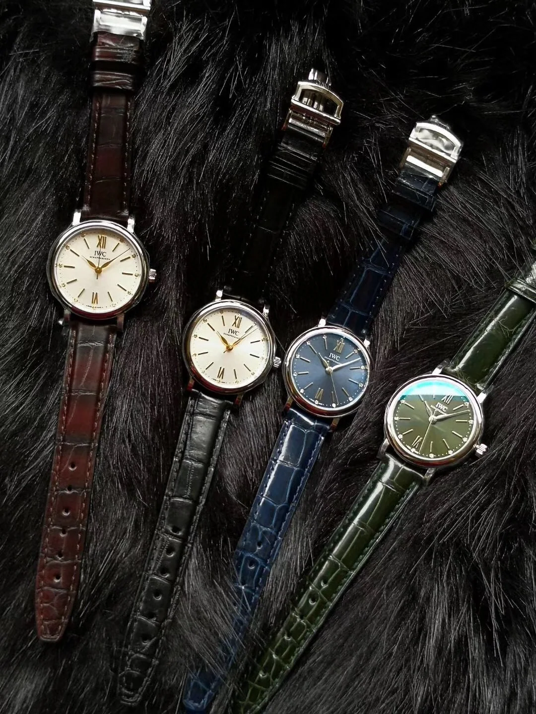 IWC 포트피노 블루 다이얼 자동 시계 IW357404 상세 이미지 1