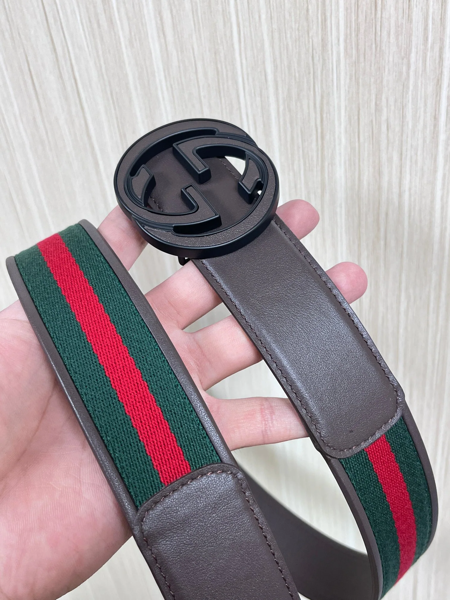 구찌 리버시블 인터로킹 더블 G 벨트 상세 이미지 5