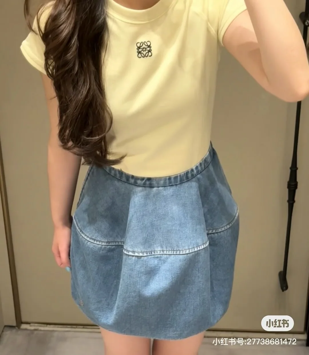 로에베 벌룬 데님 스커트 상세 이미지 2