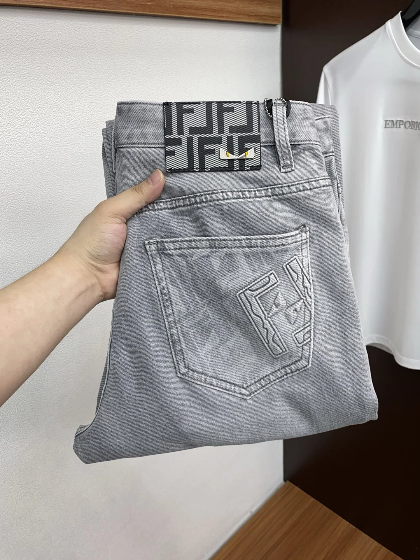 펜디 커스텀 제작 데님 진 남성 바지 P265