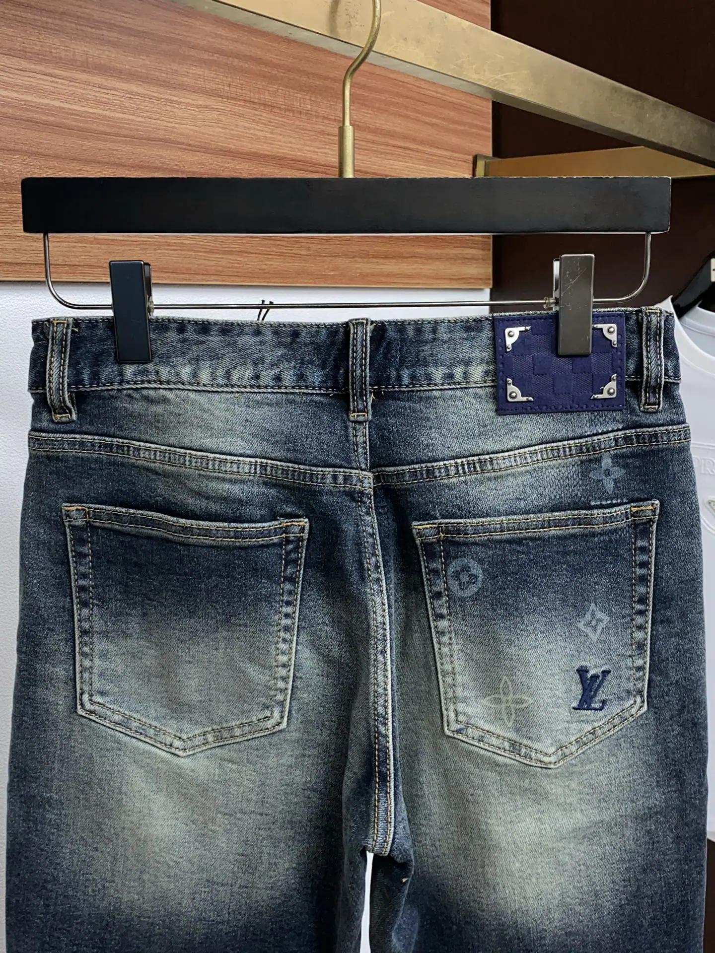 루이비통 데님 남성 반바지 상세 이미지 9