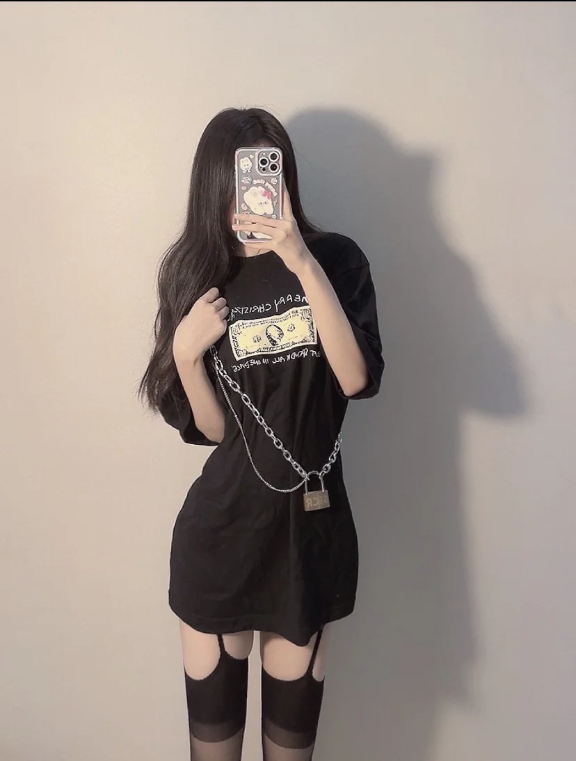 슈프림 레터 프린트 남성 반팔 티셔츠 상세 이미지 5