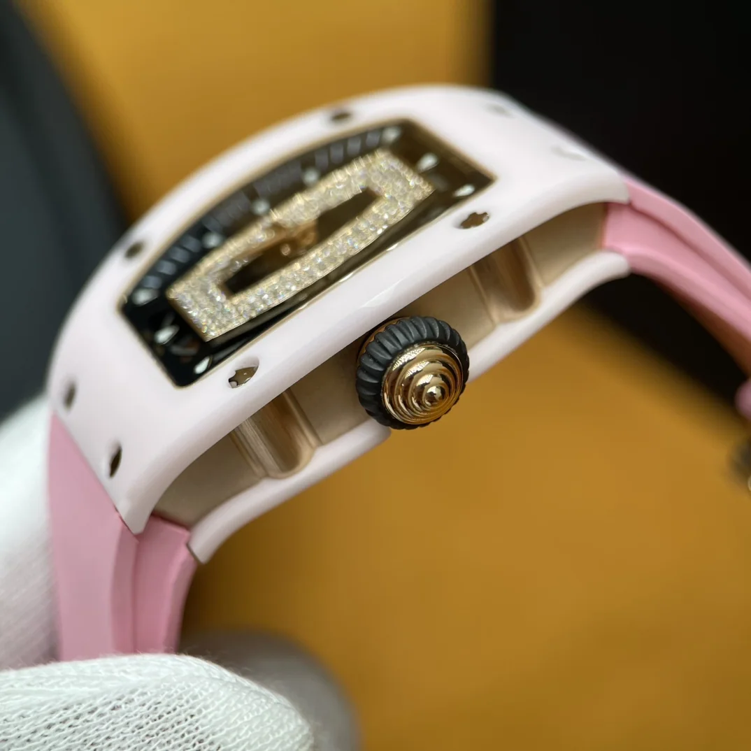리차드밀 RM 07-01 핑크 세라믹 사파이어 티타늄 다이아 남성 시계 레플리카 44971 Richard Mille 상세 이미지 4