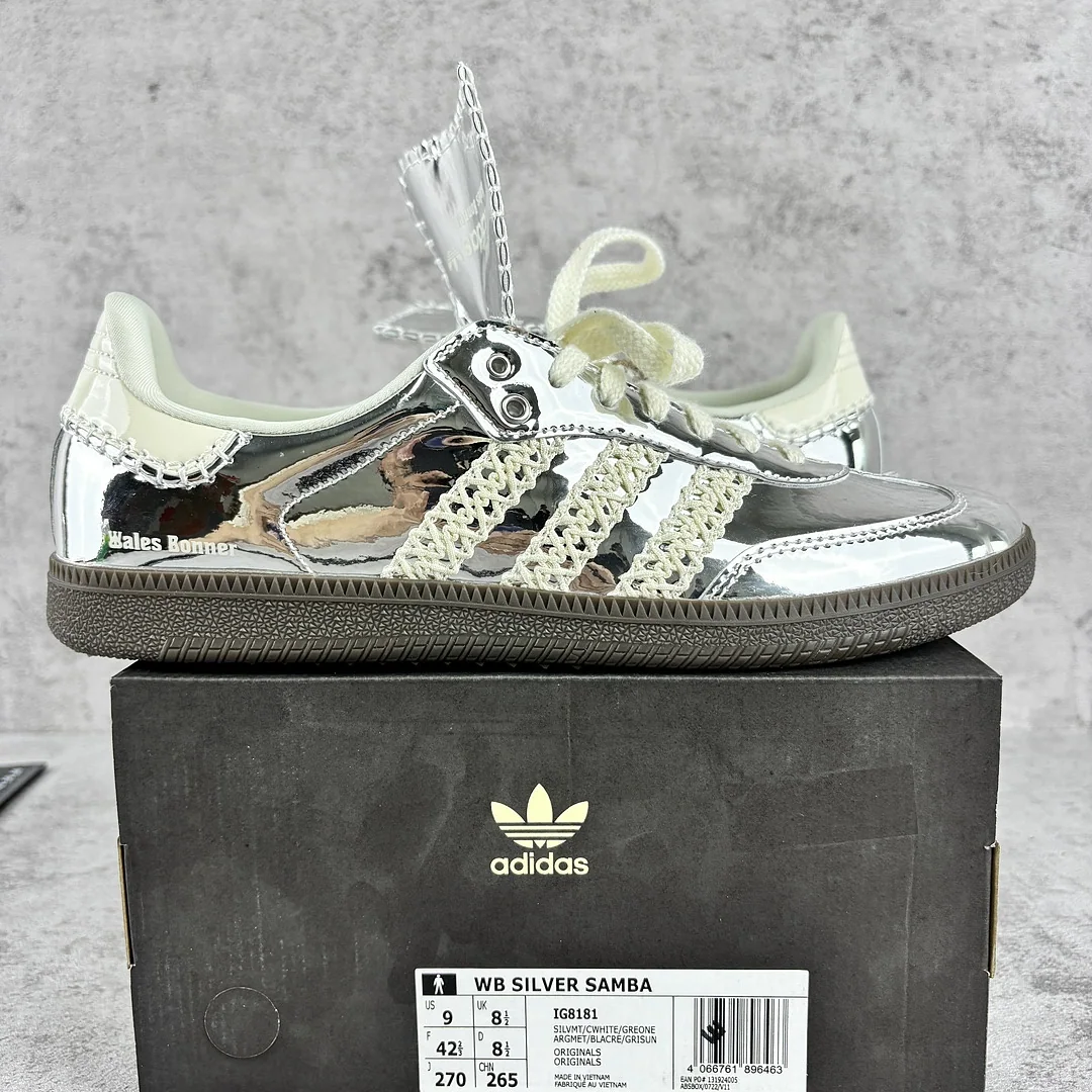 아디다스 [GOD] 삼바 IG8181 200850 Adidas Samba Wales Bonner Silver