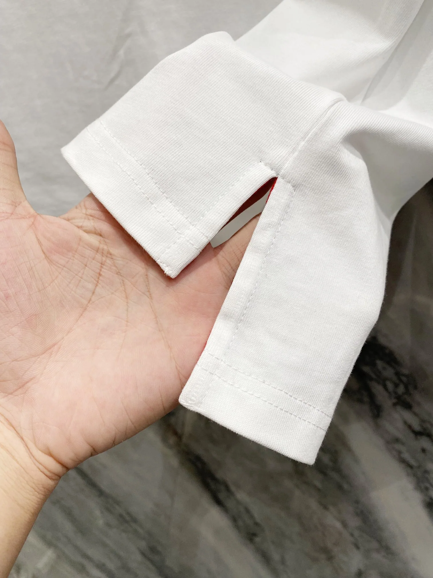 톰브라운 패치워크 리브 면 긴팔 셔츠 상세 이미지 7