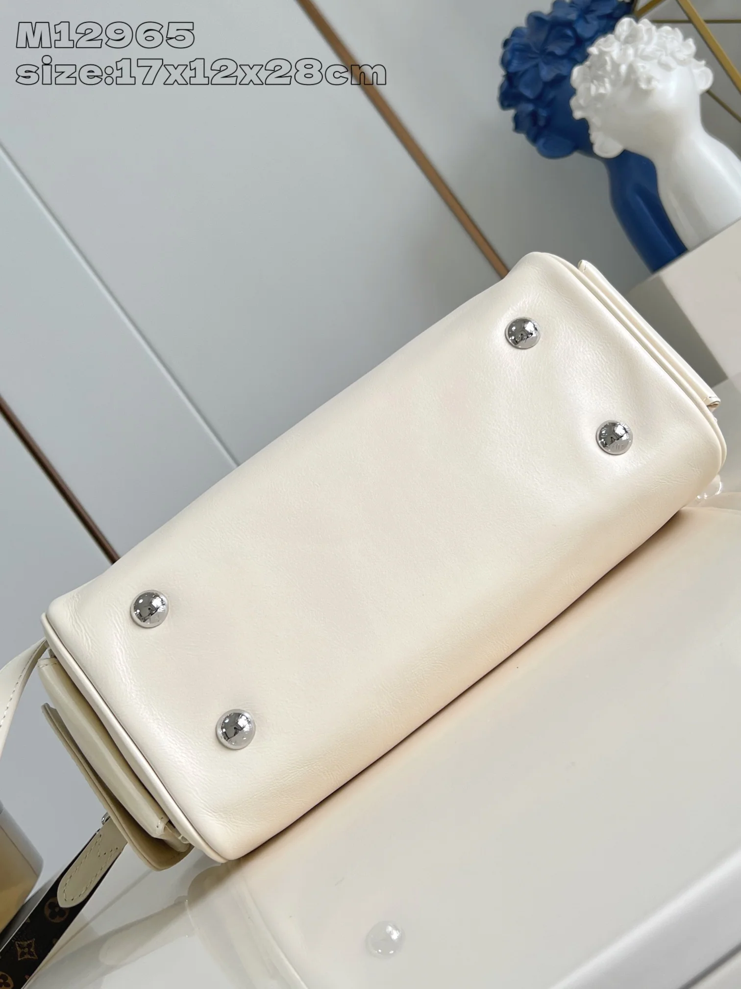 루이비통 화이트 스피디 램스킨 핸드백 M12965 상세 이미지 6