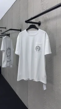 크롬하츠 시티 남여공용 코튼 반팔 티셔츠 상세 이미지 12