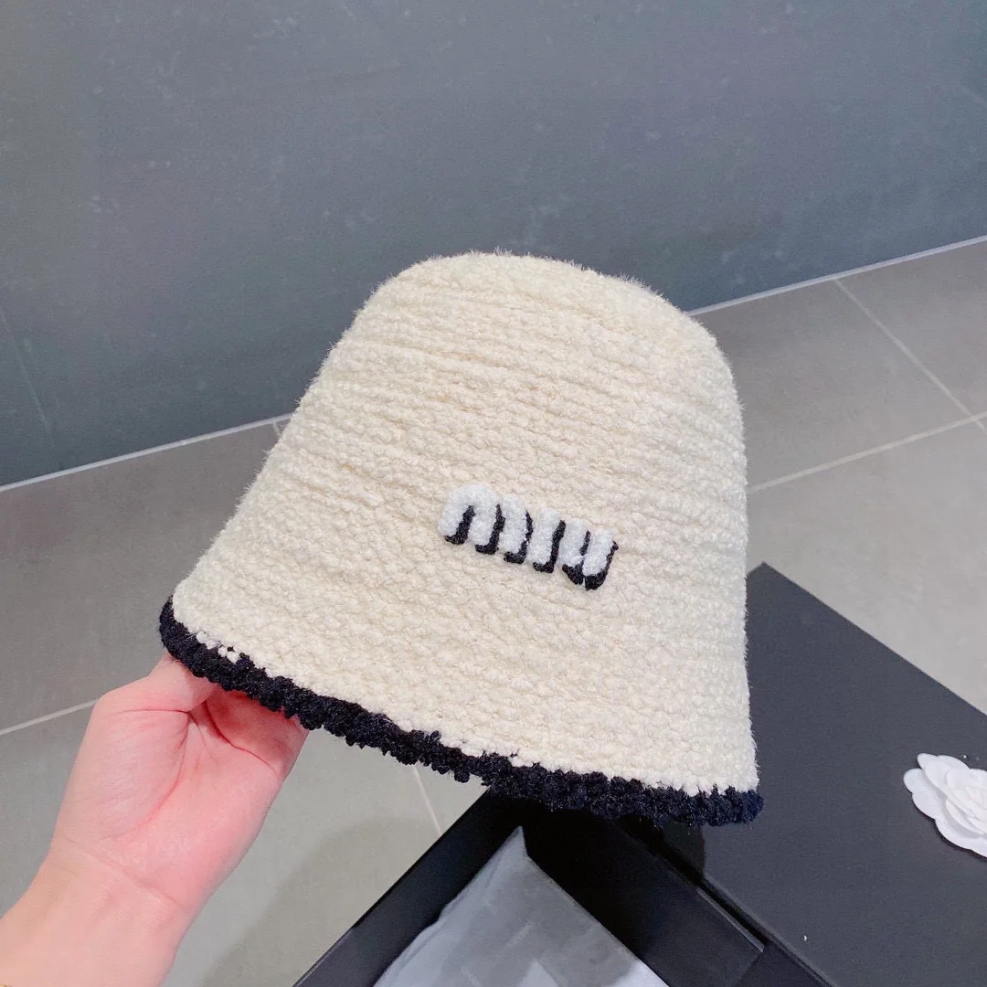 미우미우 아크릴 니트 버킷햇 모자 상세 이미지 1