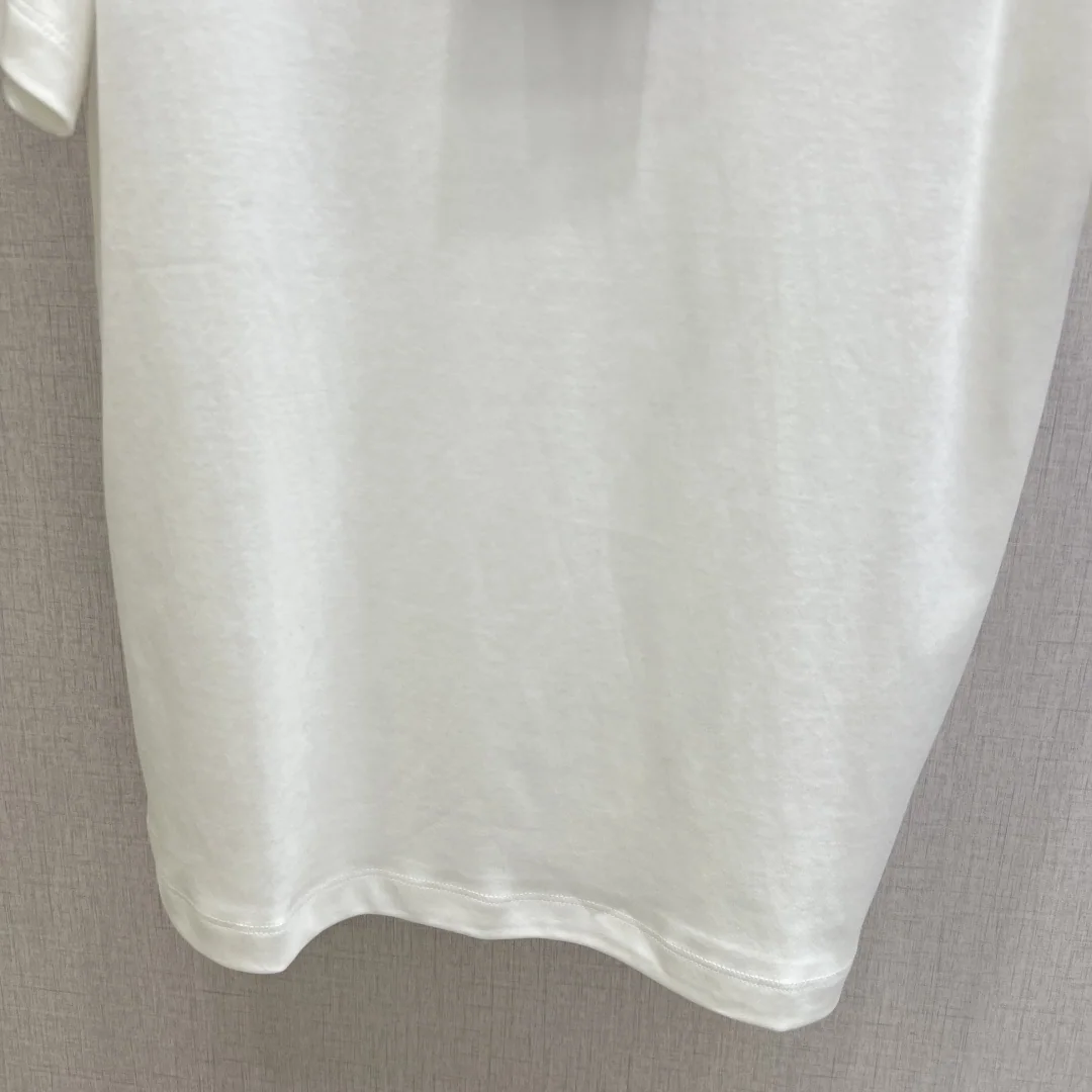 루이비통 레이스 장식 여성 반팔 티셔츠 상세 이미지 6