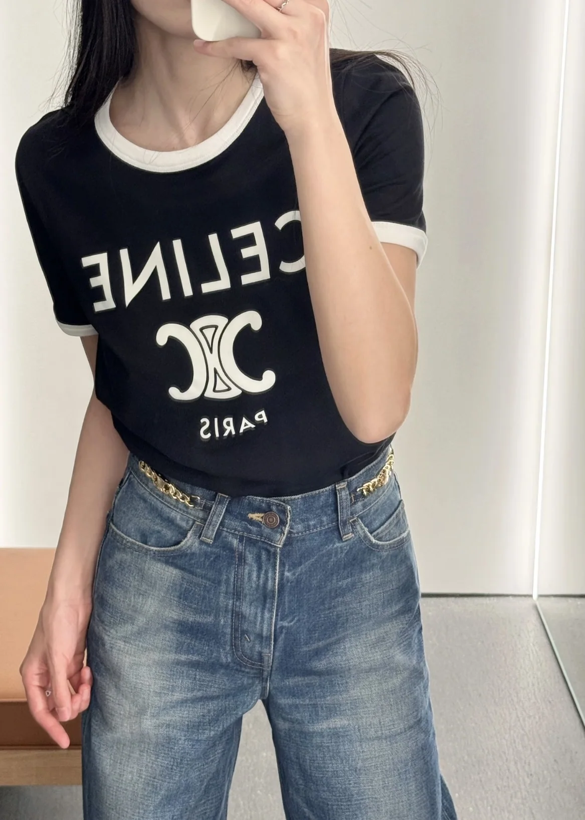 셀린느 여성 반팔 티셔츠 상세 이미지 9
