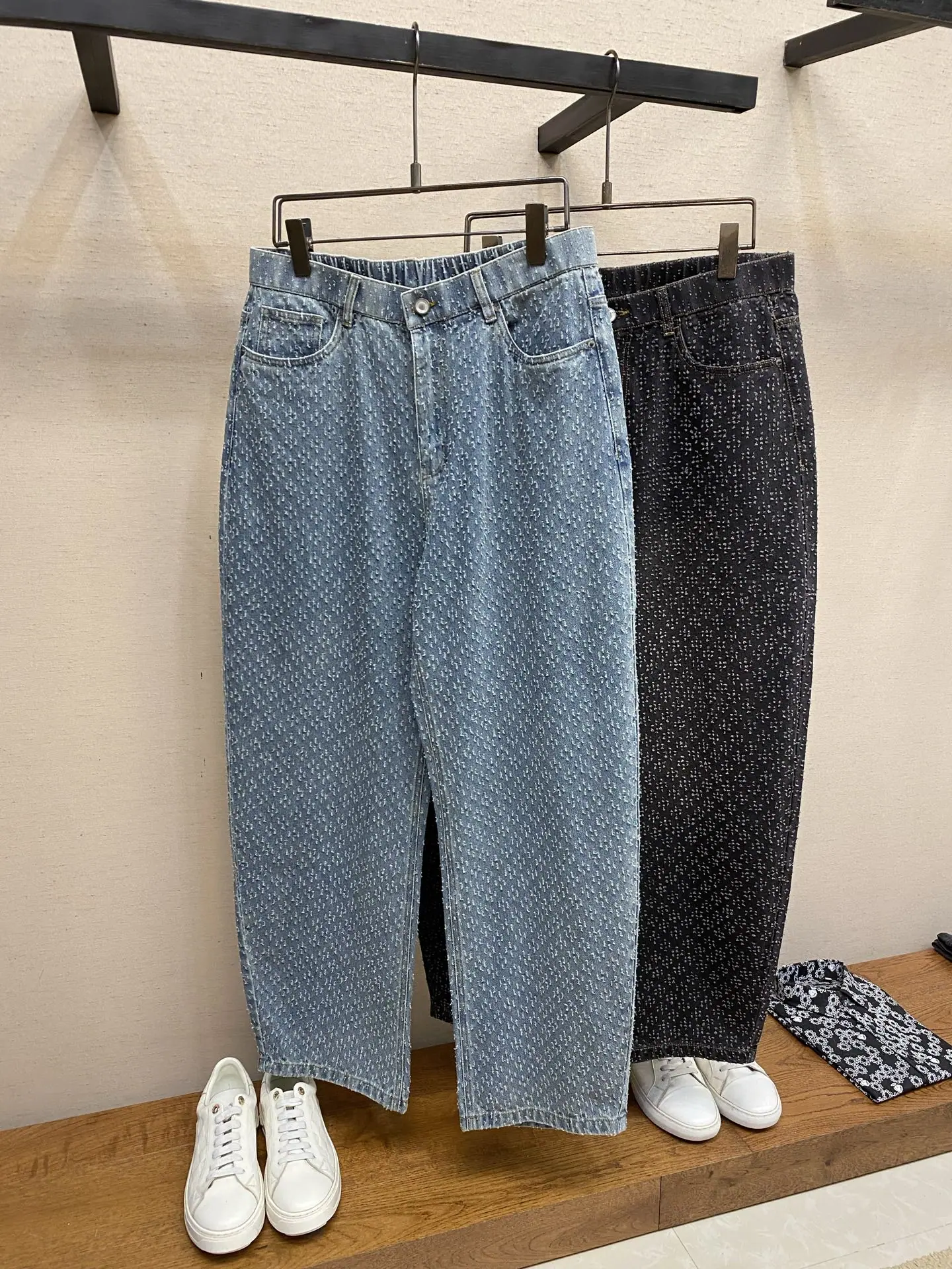보테가베네타 와이드 레그 데님 바지 상세 이미지 3