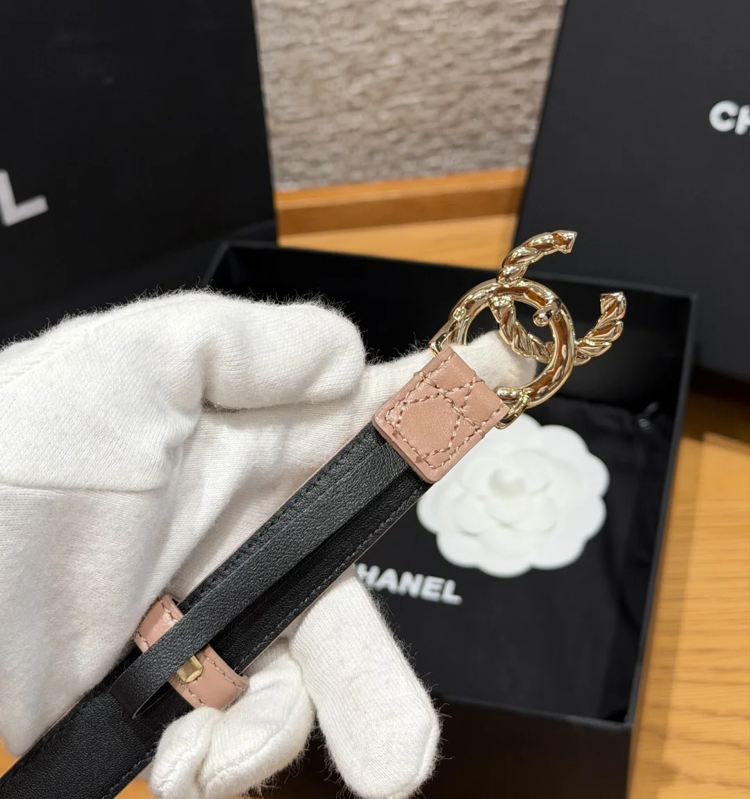 샤넬 퀼팅 램스킨 20mm 벨트 상세 이미지 4