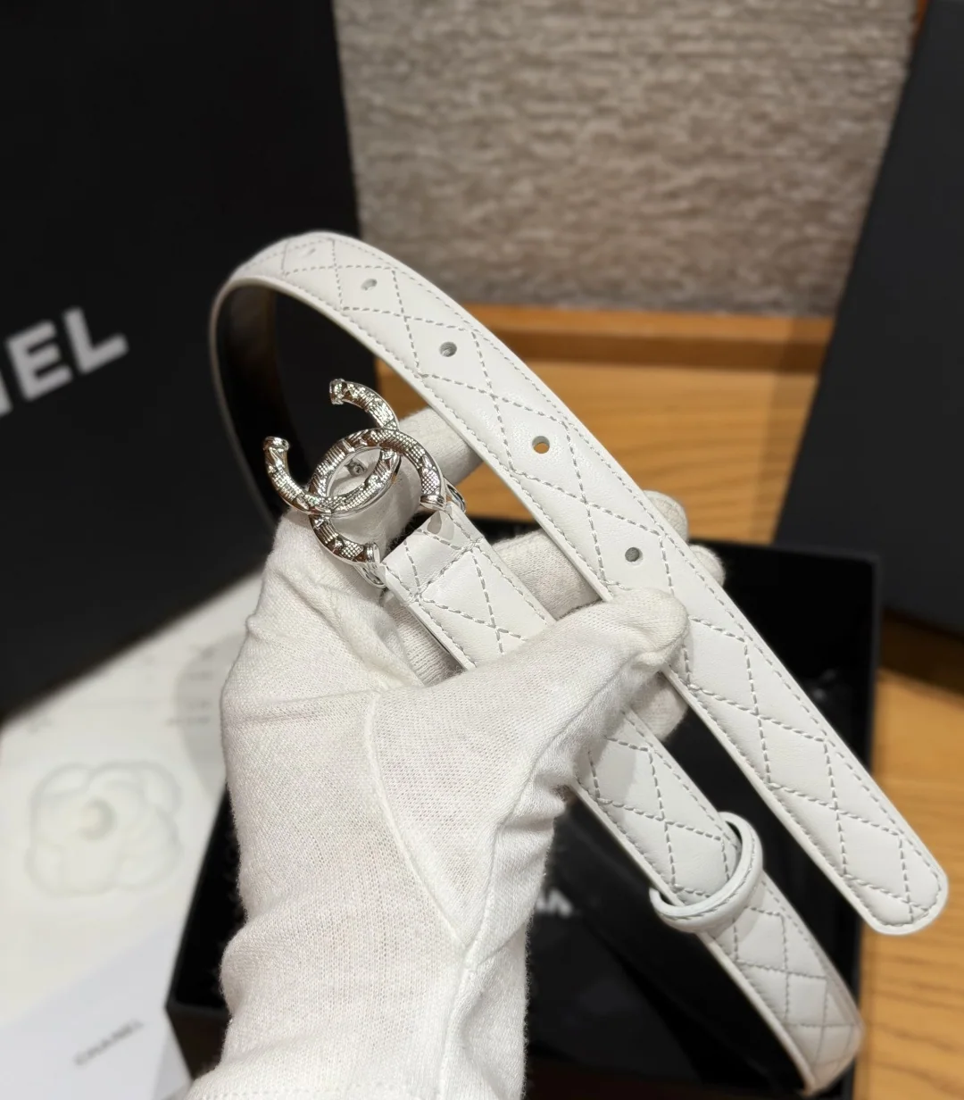 샤넬 퀼팅 램스킨 20mm 벨트 상세 이미지 8
