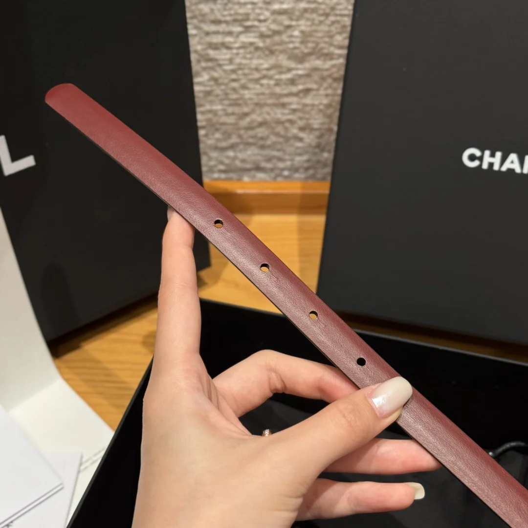 샤넬 슬림 양면 송아지가죽 벨트 상세 이미지 9
